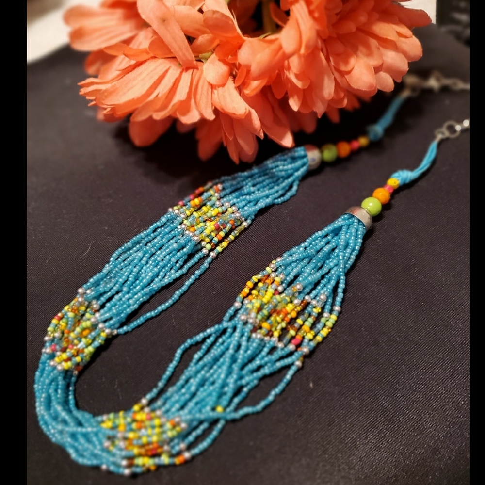 Vintage Seed Bead Necklace